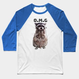 OMG Raccoon Baseball T-Shirt